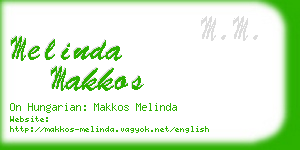 melinda makkos business card